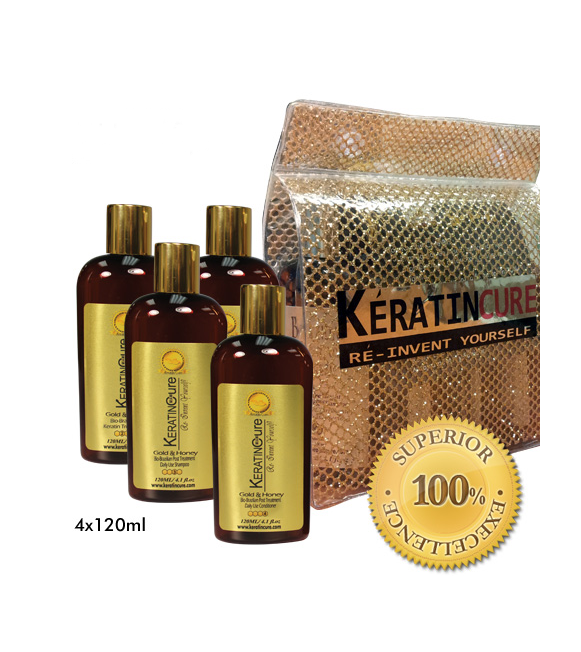 Keratin Cure Kit Prueba Oro & Miel
