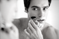 afeitado hombre